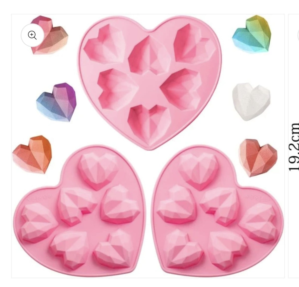 Diamond heart mold