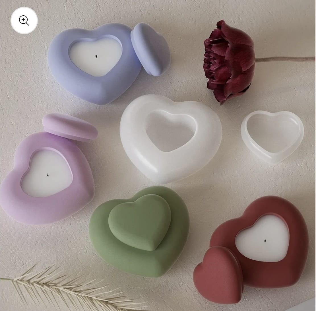 Heart box with lid mold