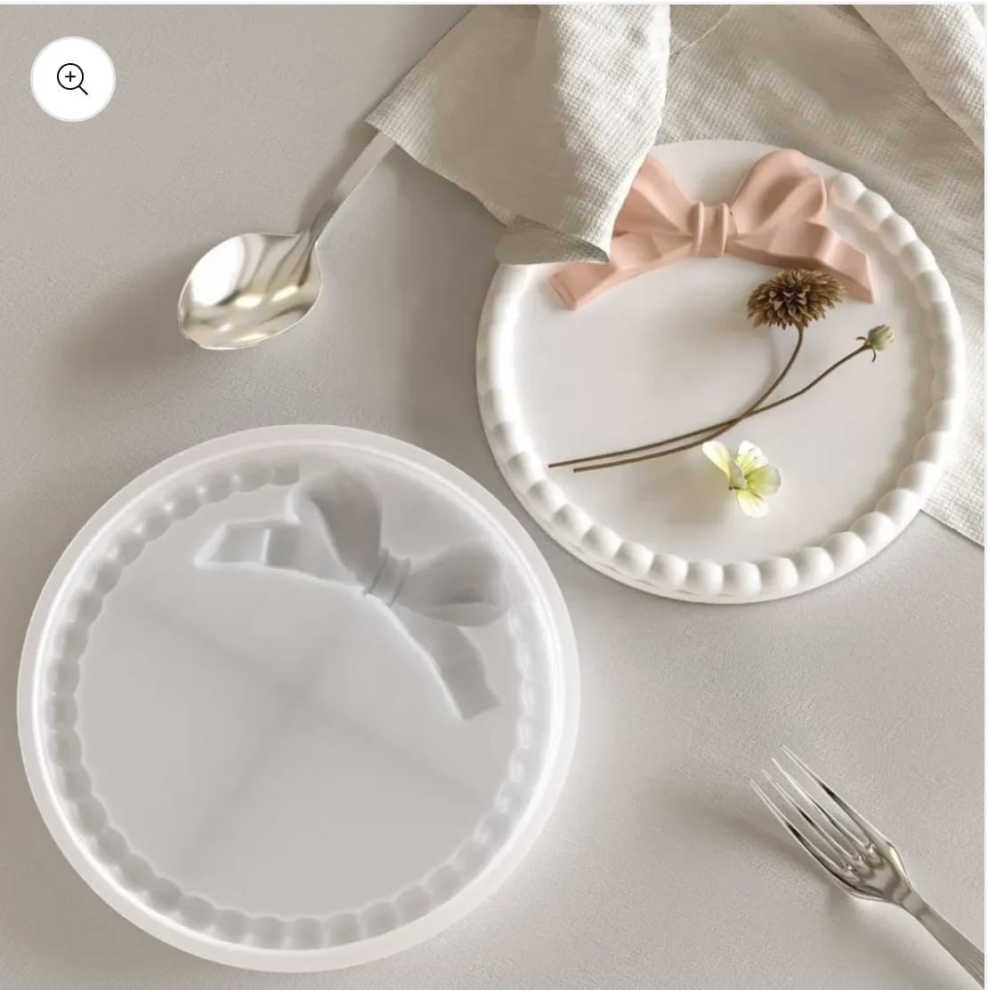 Bow circle tray mold