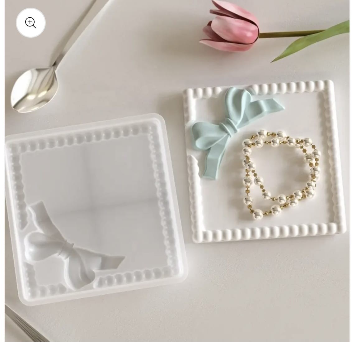 Bow square tray mold