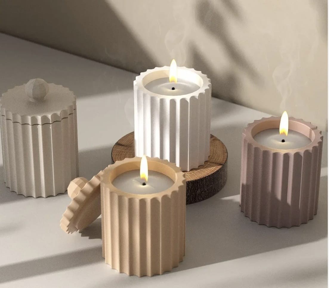 Flutedstorage pot mold