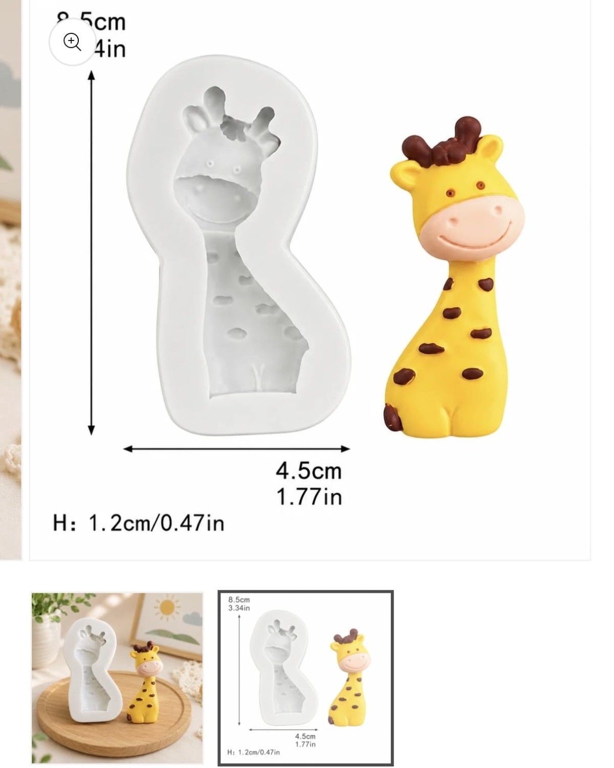 Giraffe shape mold