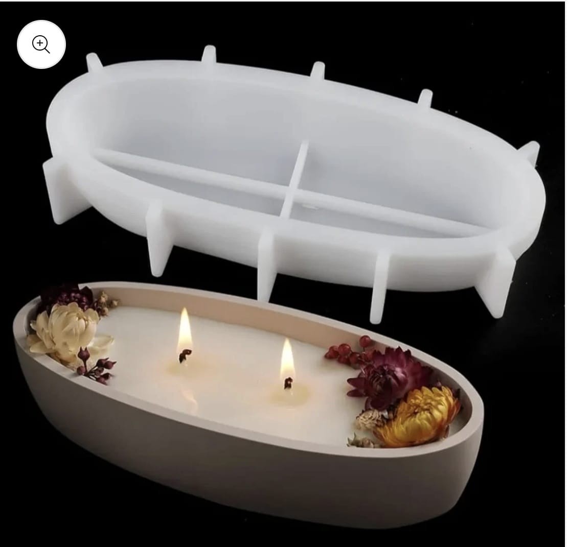Oval shallow tray mold