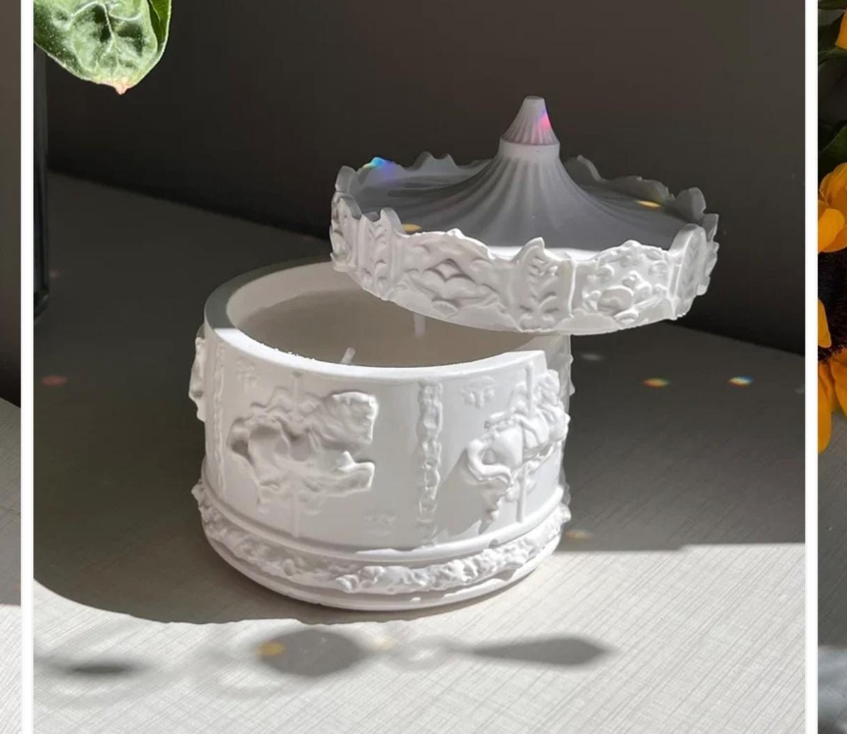 Horse carousel trinket mold
