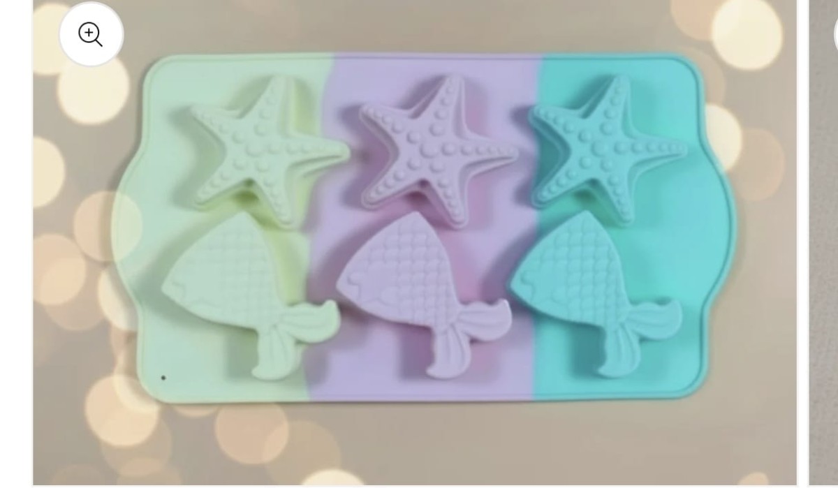 Starfish and mermaid mold