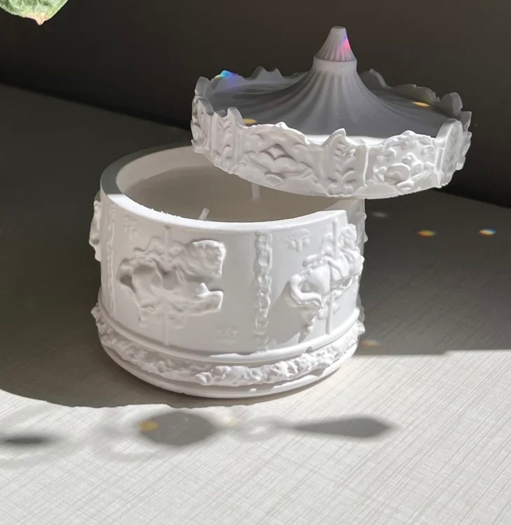 Horse carousel concrete product